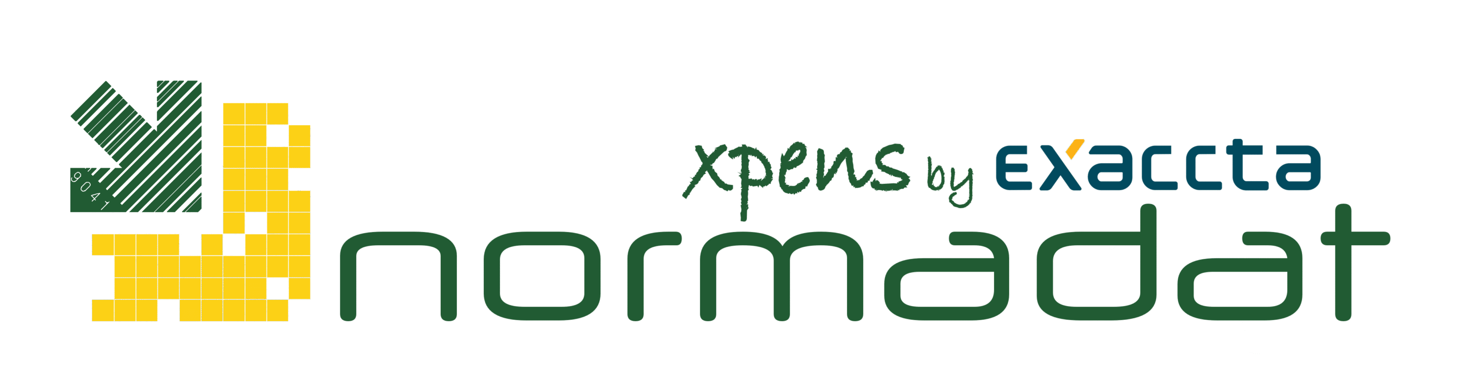 logo normadat xpens by exaccta
