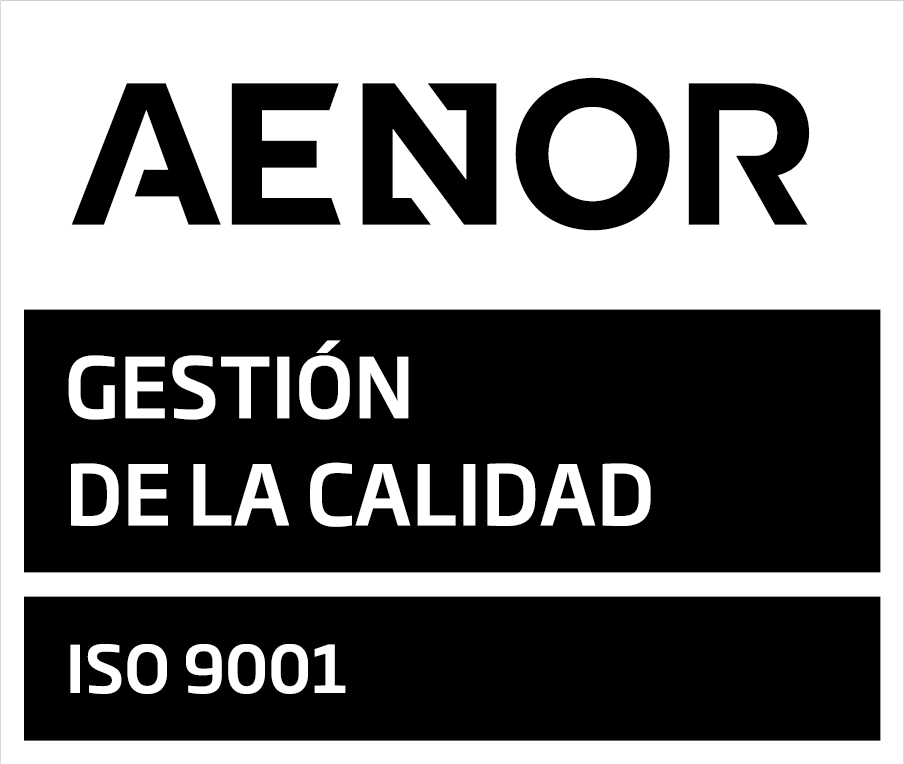 Sello Aenor Gestión de Calidad ISO 9001